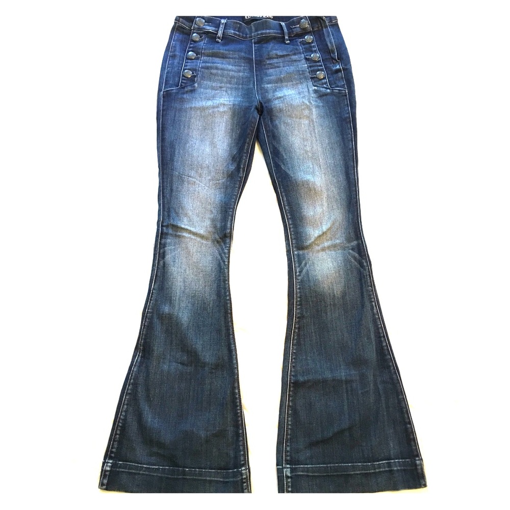 Express Jeans Bell Flare Mid-Rise